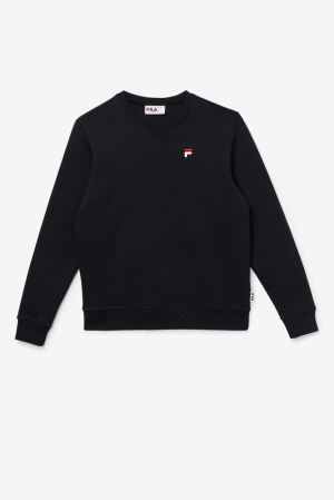 FILA Kieve Sweatshirts Black,Mens Clothing | CA.UOGTKV598